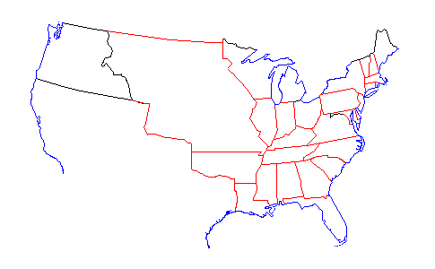 United States Map Of 1820