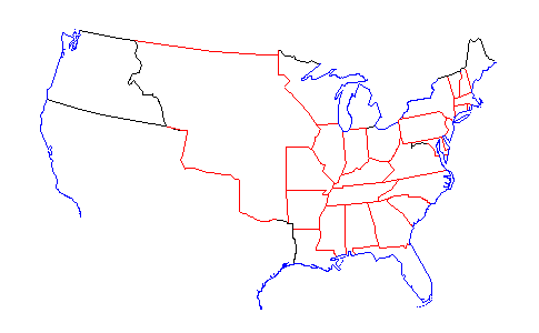 United States Map 1830