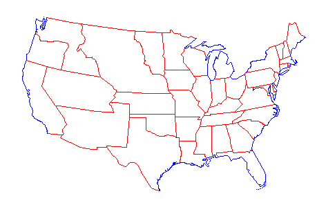 Us Map Of 1860