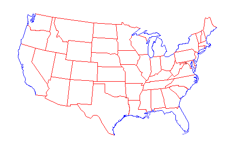 United States Map 1860